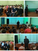 Профориентационная встреча с Вриод заместителя начальника ОВД Речицкого райисполкома по ИРиКО майором милиции Барановским С.Г.