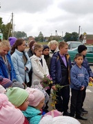 Митинг, посвященный освобождению д. Борщевка от немецко-фашистских захватчиков