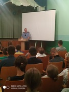 Встреча с инспектором ИДН Стельмашком Ю.С. по теме  "Профилактика правонарушений и преступлений"