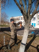Субботник в нашей школе 25 октября 2014 г.
