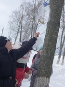 В ГУО "Яновский детский сад-базовая школа Ветковского района"  прошла экологическая акция "Покормите птиц зимой"