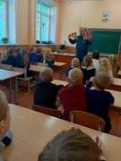 Инспектор РОЧС Хацулев А.А. провел беседу по пожарной безопасности с учащимися 1-4 классов