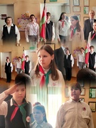 В ГУО "Хлупинская базовая школа" состоялась торжественная линейка, посвящённая началу четвёртой четверти