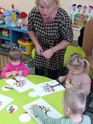 Открытое занятие по аппликации в 1-й младшей группе