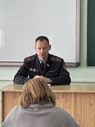 Общешкольное родительское собрание с участием начальника ИДН Никитиным В.К.