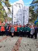 Участие членов ПО "БРСМ" в митинге-реквиеме у мемориала "Озаричский лагерь смерти"