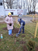 Благоустройства памятника в д. Церковье ко Дню освобождения Буда-Кошелевского района от немецко-фашистских захватчиков