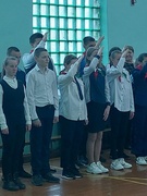 Линейка по окончанию 3 четверти. 22 марта  2024 года