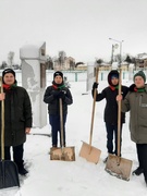 Акция по уборке "Снежный десант"