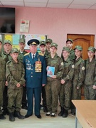 Встреча с заместителем председателя Республиканского Совета ОО" Белорусский союз офицеров"  Василием Скрынниковым и заместителем председателя районной организации  ОО " Белорусский союз офицеров" Борисом Денисюком