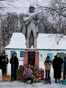 Участие в акции"ЗаДело"в рамках которой убрали снег на воинском захоронении в деревне Переров.