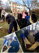 Трудовая акция "Чистый двор" #5Бкласс