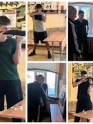 Соревнования по стрельбе из пневматической винтовки. 9-11 класс. Неделя физической культуры и здоровья. День 3