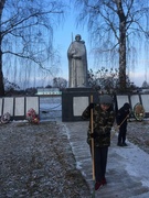 Трудовая акция "Мы помним", посвященная 80-летию освобождения д. Новинки, Золотуха и Луки от немецко-фашистских захватчиков.