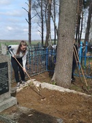 Участие учащихся школы в республиканском субботнике.