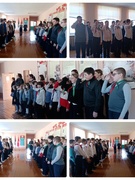 Торжественная линейка, посвящённая окончанию ІІІ четверти