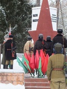 Белорусские пограничники на Кургане Дружбы передали "Эстафету Победы" коллегам из РФ