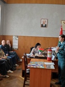 Встреча трудового коллектива с сотрудником РОЧС