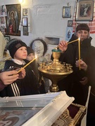 Посещение учащимися храма в д.Киров