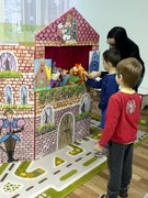Театрализованное представление "Лиса и заяц" для воспитанников  с трудностями в обучении, проведенное студентами 2 курса.