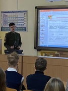 Профориентационная  беседа для учащихся 9-11 классов с представителем ВТФ УО «Белорусский государственный университет транспорта»Максименко И.С.