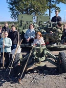 Шестой школьный день (04.04). Акция на ИКК "Линия Сталина"