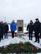 Митинг посвященный освобождению деревни Ударное