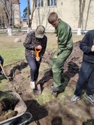 Участие в районном субботнике