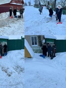 Областной субботник по расчистке снега. Оказание помощи пожилым людям по расчистке снега и расчистка остановочного пункта в д.Бушевка