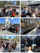 Фотоотчёт весеннего воспитательно-оздоровительного лагеря "Юный патриот" 25.03.2026. Экскурсия в Мемориальный комплекс узникам Озаричского лагеря смерти.