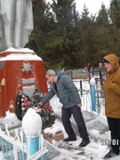 Митинг на братской могиле 13 января д. Берёзовка