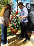 Возложение венка к могиле Героя Советского союза Пономарева С.А.