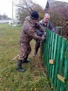 В перерывах непогоды, на территории Бушевской СШ и закрепленной территории за учреждением состоялся субботник 28.10.2023.