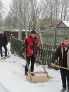 Акция "От всей души", поздравление ветерана труда Корзун Я. И.