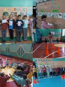 Эстафеты "Птичьи бега" между 3 "А" и 3 "Б" классами ко дню птиц.