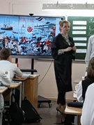 Першыя ўрокі вучняў педагагічнай групы