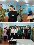 Профориентационная беседа пограничников погранзаставы "Засинцы" с учащимися