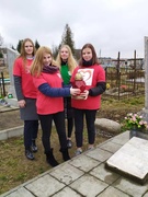 Патриотический марафон "Молодежь помнит".Передача "огня памяти" волонтерскому отряду "Экос"
