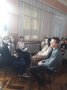 Поздравляем ребят с первым местом в районном этапе интеллектуальной игры "Qviz-Народное единство"
