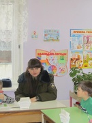 Инспектор ГПиО РОЧС, Оксана Скок  в гостях у дошколят