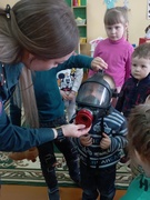 Инспектор МЧС в гостях у воспитанников