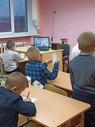 Информационный час в начальной школе прошёл на тему "Геноцид белорусского народа в годы ВОВ".