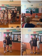 Сегодня в пришкольном лагере, государственного учреждения образования «Зябровская средняя школа» Гомельского района, "Непоседы" прошла беседа с участковым инспектором ИДН Шахленковой К.Д. "Знай и соблюдай"