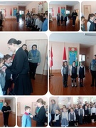 Торжественная линейка, посвященная вступлению учащихся в ряды октябрят и пионеров