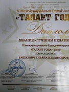 Конкурс "Талант года"