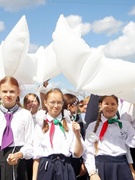 Открытие памятной доски в честь подвига воинов-пограничников 18-го Житковичского пограничного отряда.