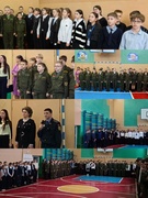 Общешкольная линейка, посвящённая окончанию 2 четверти