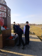 Участие в патриотической акции «Река памяти», которая прошла в д. Людвинов