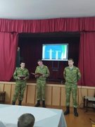 Встреча учащихся с представителями  погранзаставы «Гребени» Мозырского пограничного отряда