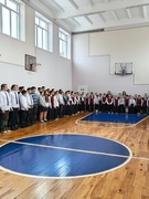 Торжественная линейка, посвященная окончанию III четверти